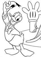 kolorowanki Kaczor Donald Disney w klubie Myszki Miki - malowanka do wydruku numer  25